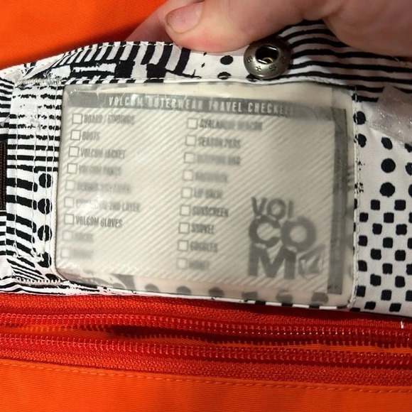 mens orange Volcom Nimbus all conditions climate protection pants size medium - Picture 6 of 16